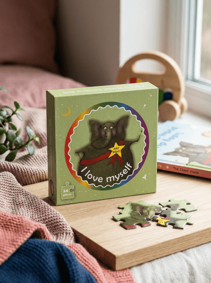 The Elephant Who Tried to Tiptoe Puzzle (24pc) - Self - Love & Body Positivity Activity - Insight Family Market