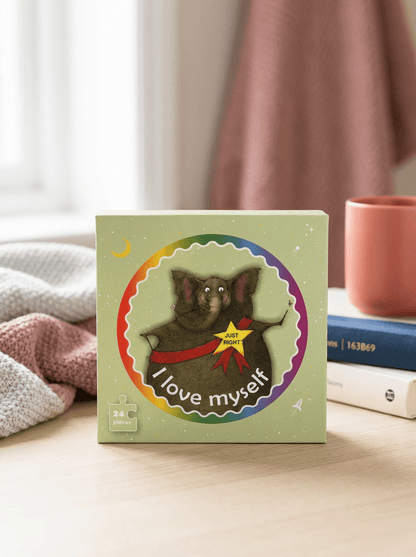 The Elephant Who Tried to Tiptoe Puzzle (24pc) - Self - Love & Body Positivity Activity - Insight Family Market