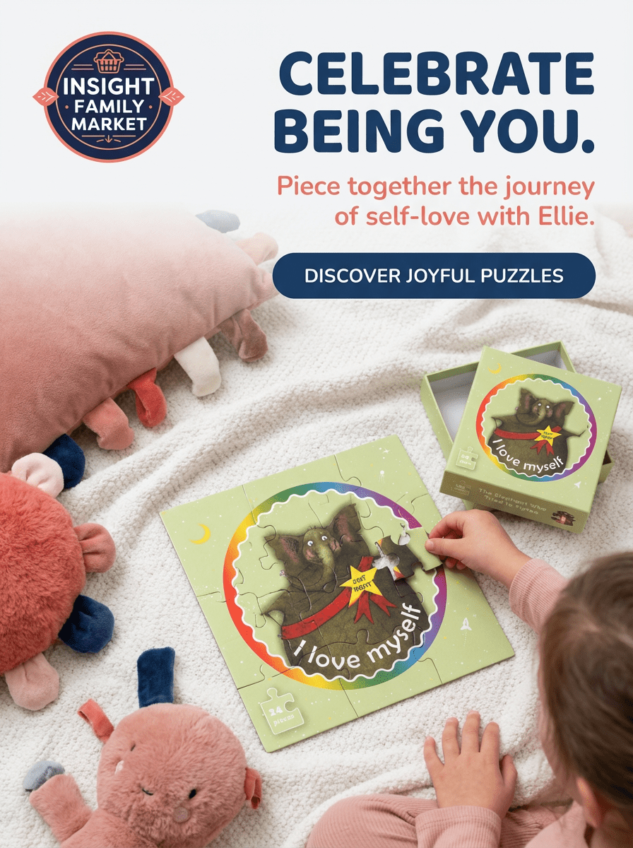 The Elephant Who Tried to Tiptoe Puzzle (24pc) - Self - Love & Body Positivity Activity - Insight Family Market