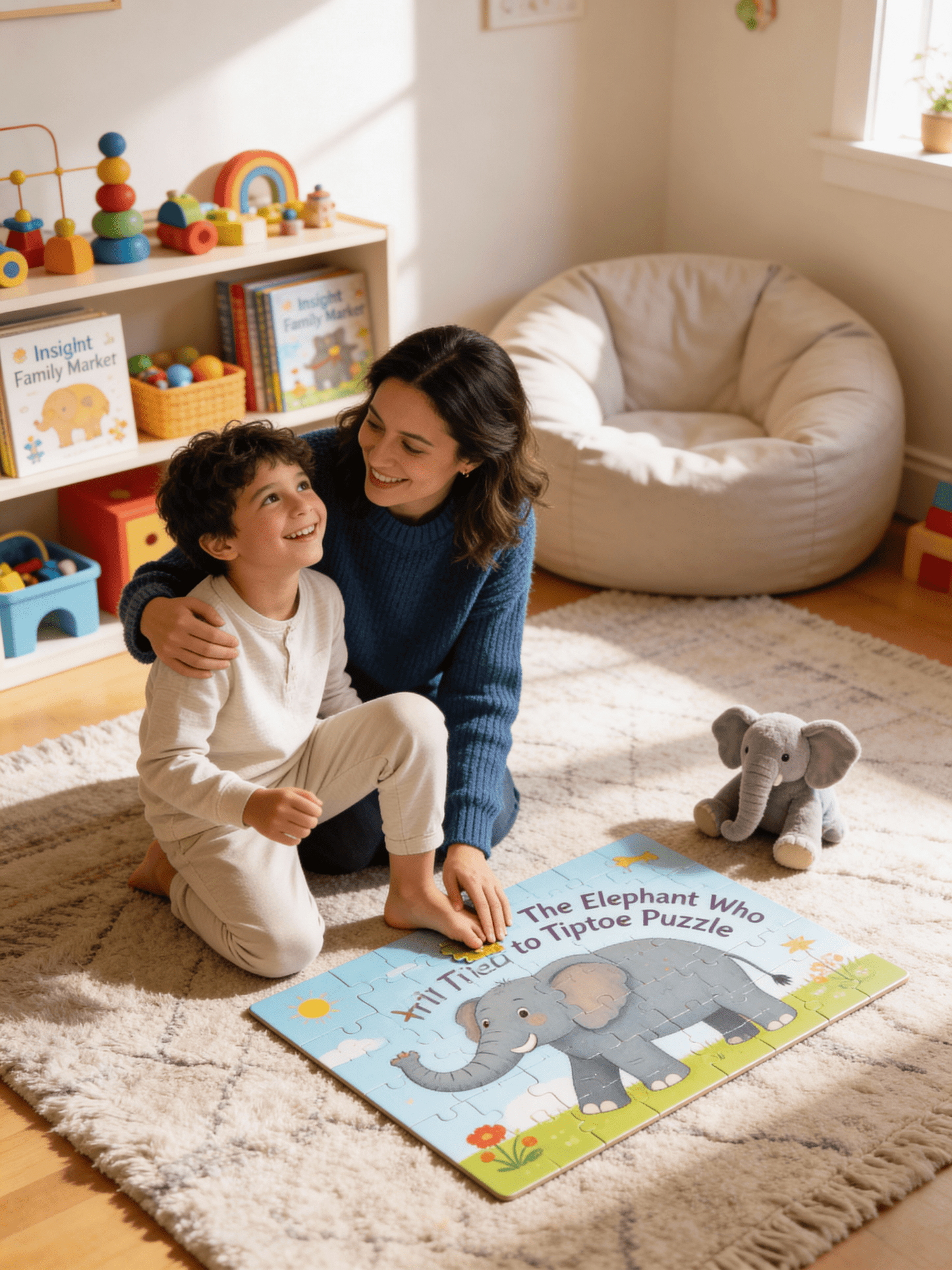 The Elephant Who Tried to Tiptoe Puzzle (24pc) - Self - Love & Body Positivity Activity - Insight Family Market