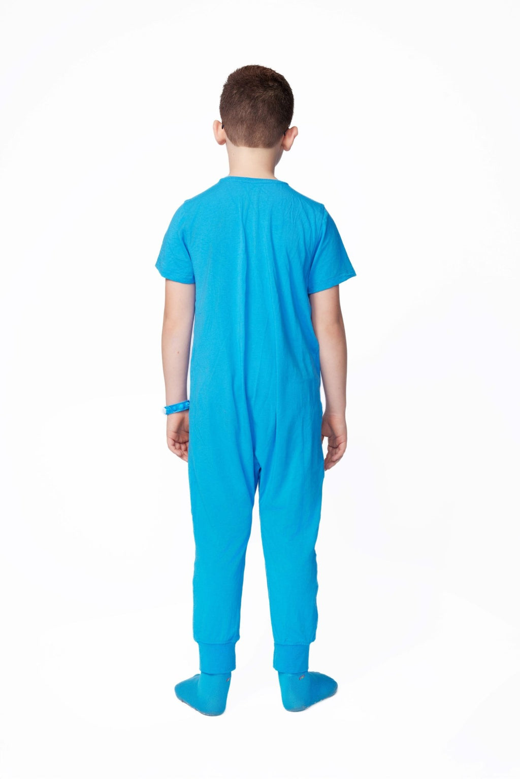 Ultimate Comfort Playsuit w Chewy Sensory Bracelet - BLUE - Insight Family Market