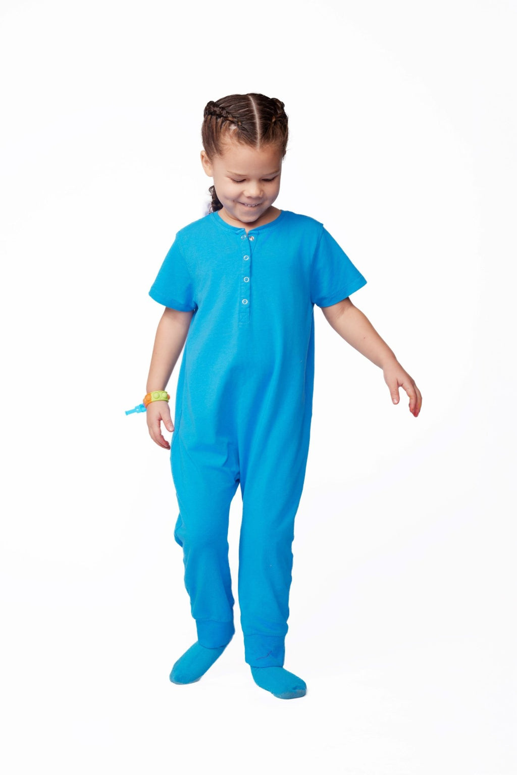 Ultimate Comfort Playsuit w Chewy Sensory Bracelet - BLUE - Insight Family Market