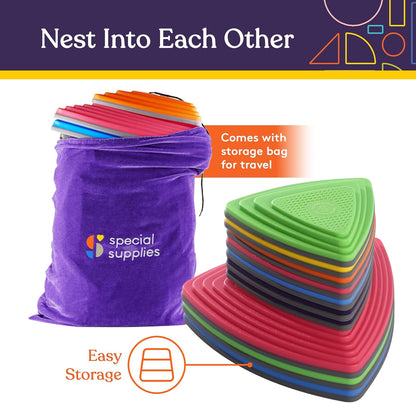 Stepping Stones (Primary Colors): 10 Piece Set - Insight Family Market