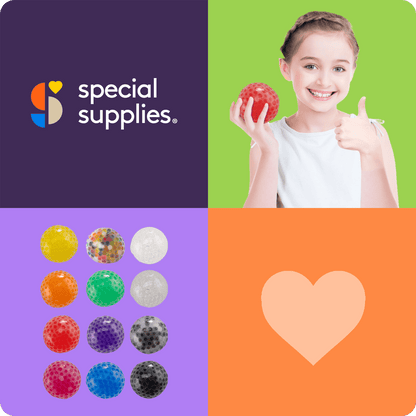 Water Beads Stress Ball (Multi - Color): 12 Pack - Insight Family Market
