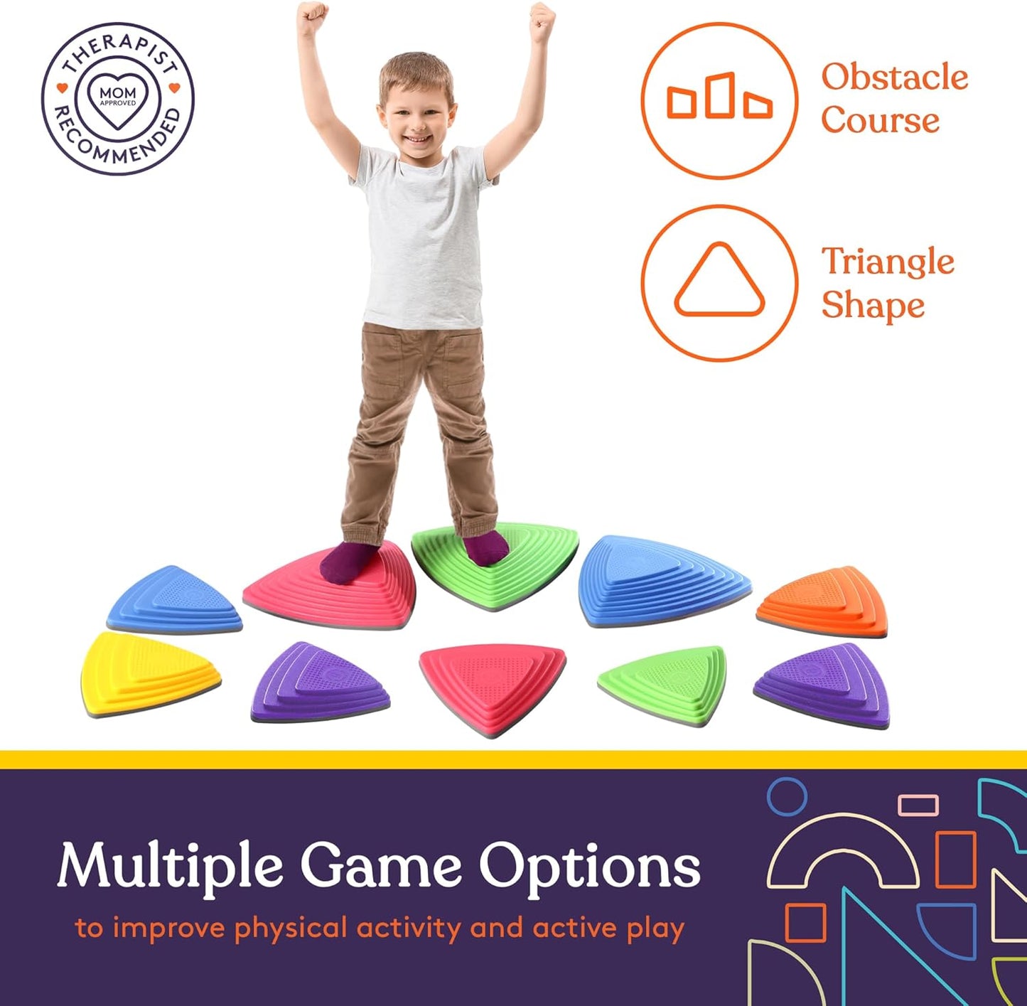 Stepping Stones (Primary Colors): 10 Piece Set - Insight Family Market