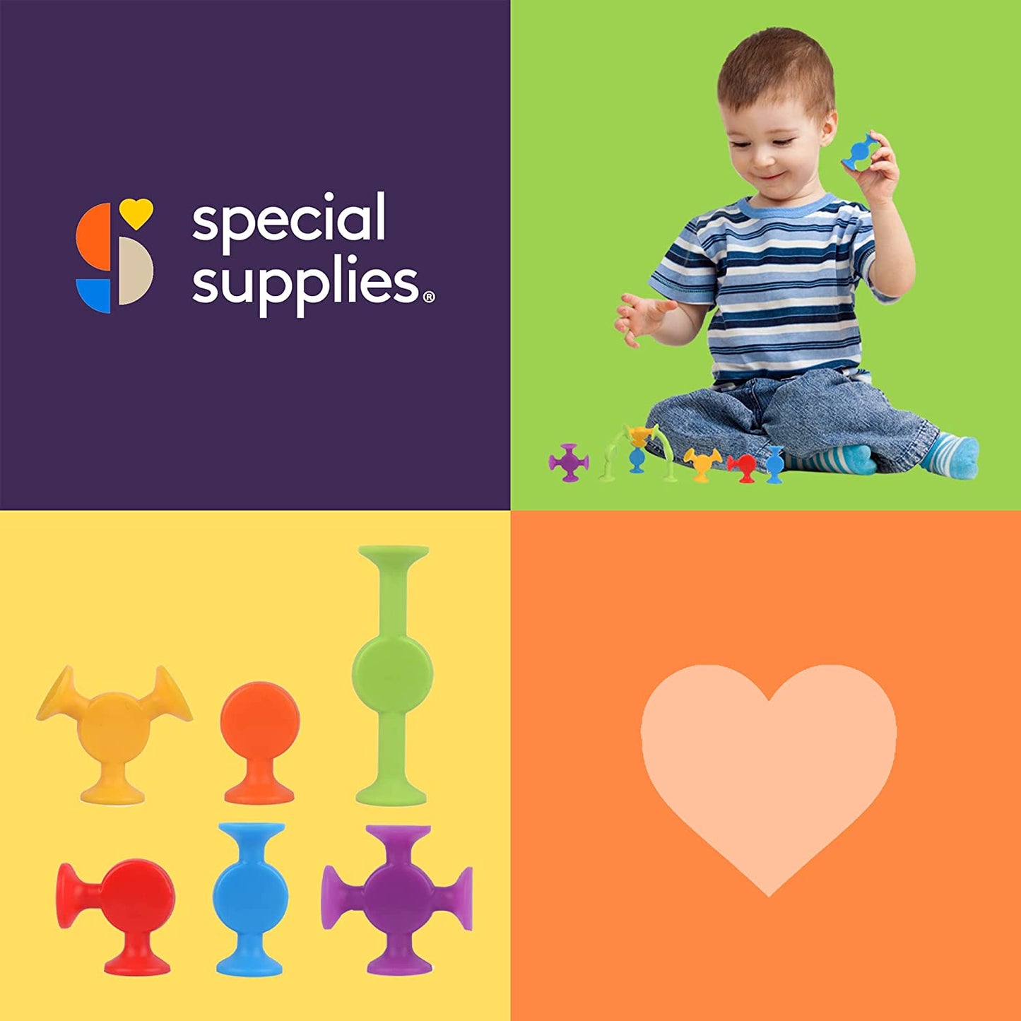 Creative Construction Suction Toys (50 - Piece Set) - Insight Family Market