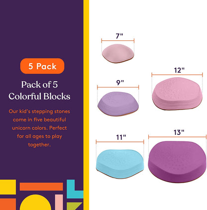 Stepping Stones (Unicorn Colors): 5 Piece Set - Insight Family Market
