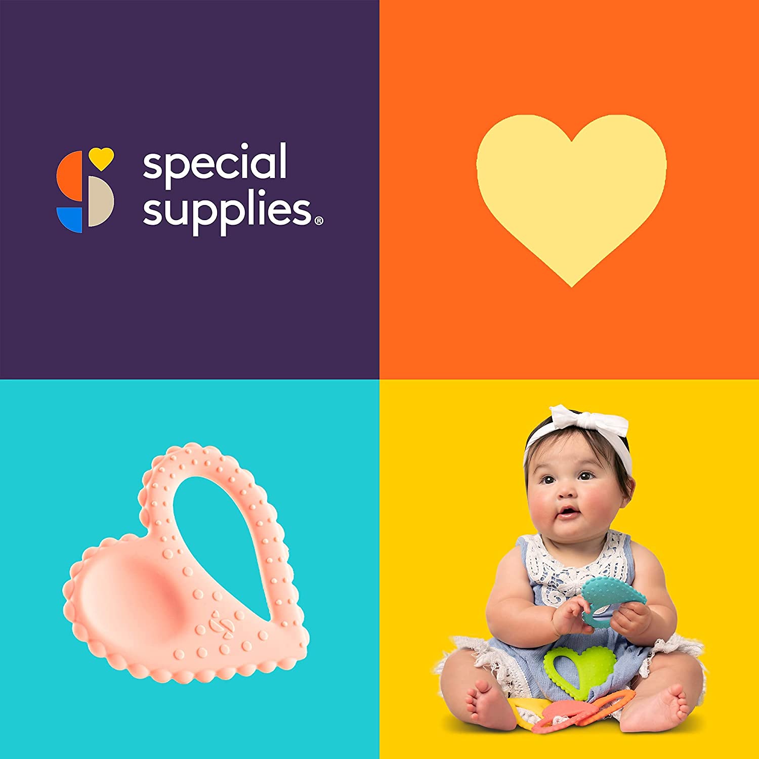 Heart - Shaped Teether Spoons (3 - Pack) - Insight Family Market