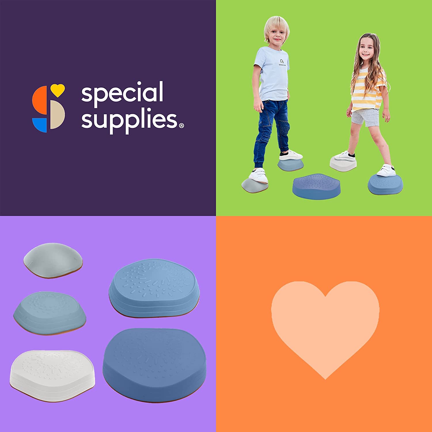 Stepping Stones (Ocean Colors): 5 Piece Set - Insight Family Market