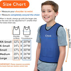 WEIGHTED - Sensory Compression Vest for Kids with Processing Disorders ADHD and Autism Calming and Supportive with Adjustable Weight Fit - Insight Family Market