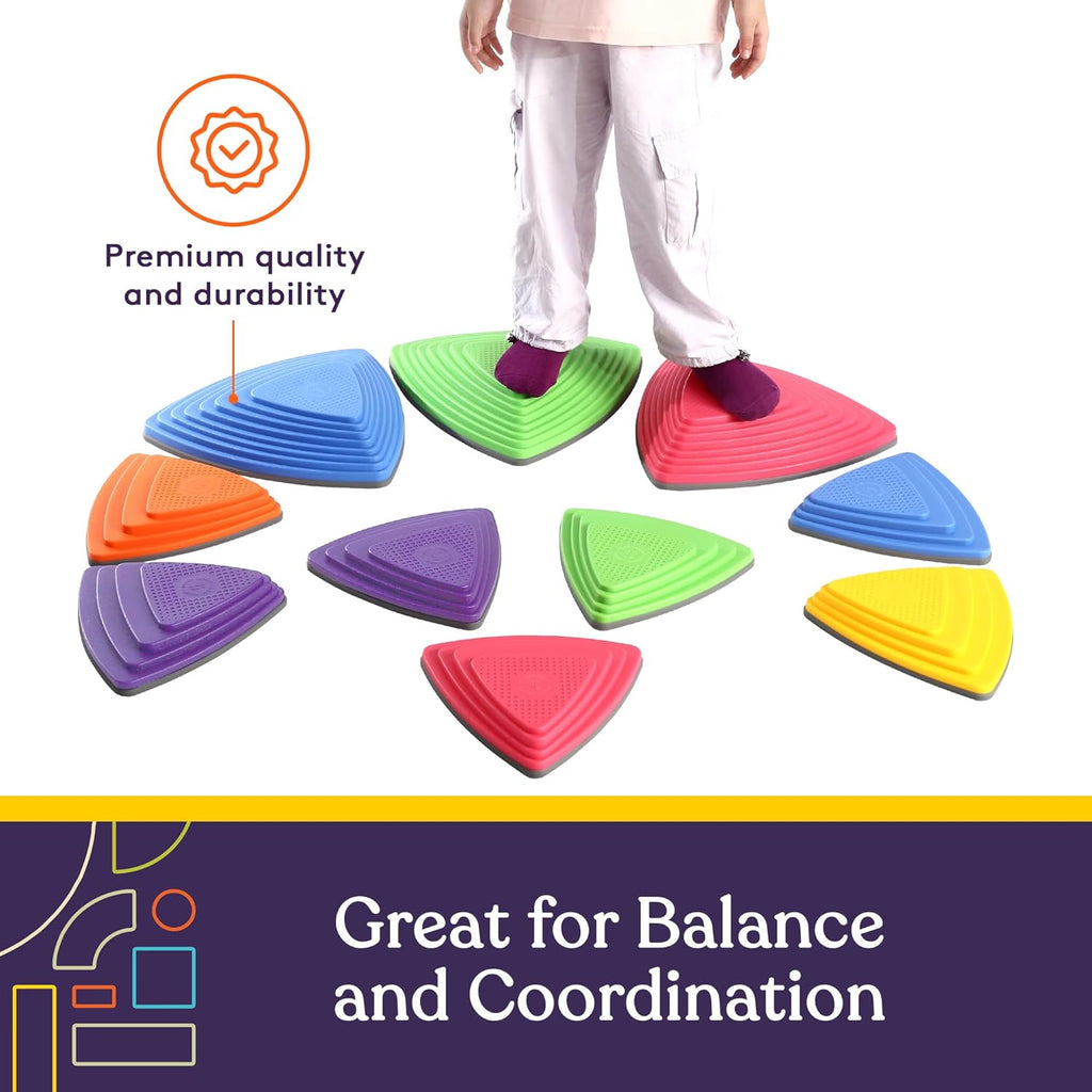 Stepping Stones (Primary Colors): 10 Piece Set - Insight Family Market