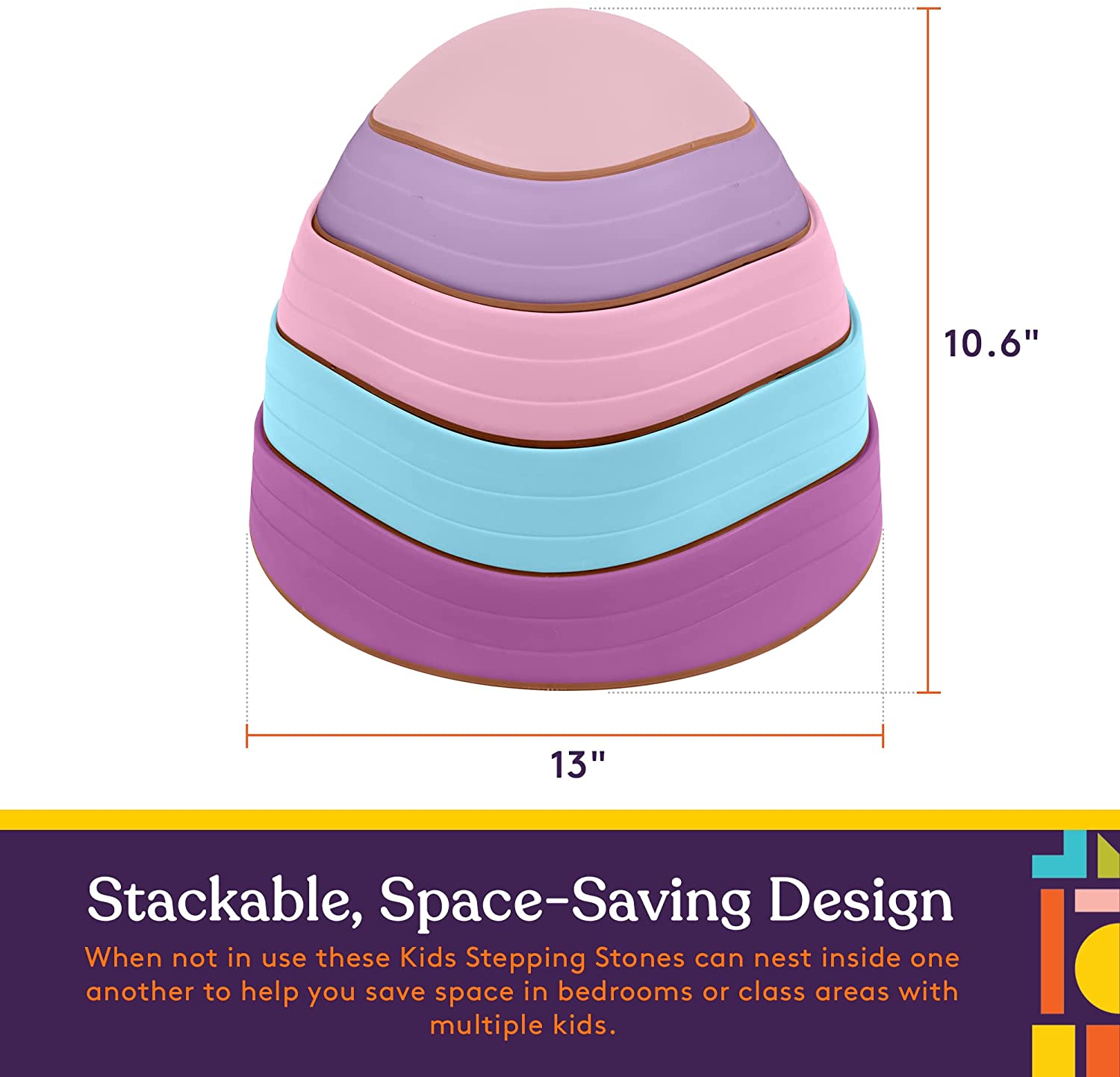 Stepping Stones (Unicorn Colors): 5 Piece Set - Insight Family Market