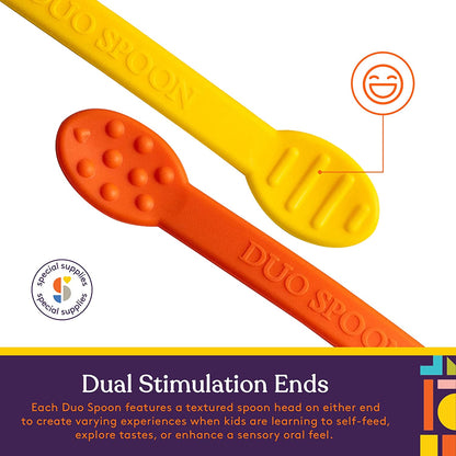 Duo Spoon 3 - Pack - Purple, Orange, Yellow - Insight Family Market