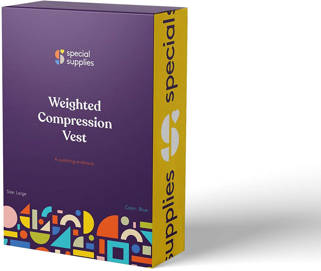 WEIGHTED - Sensory Compression Vest for Kids with Processing Disorders ADHD and Autism Calming and Supportive with Adjustable Weight Fit - Insight Family Market