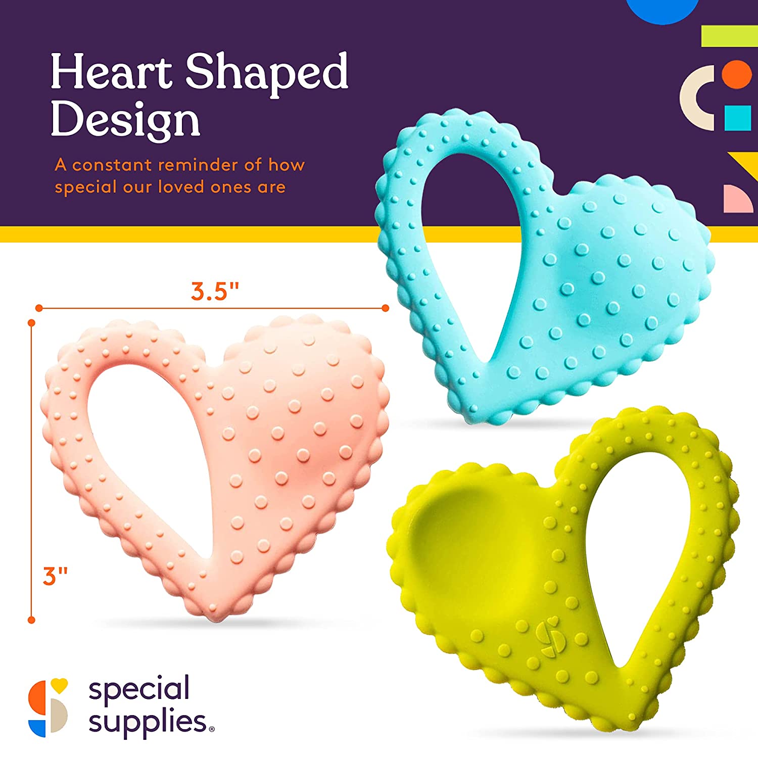 Heart - Shaped Teether Spoons (3 - Pack) - Insight Family Market