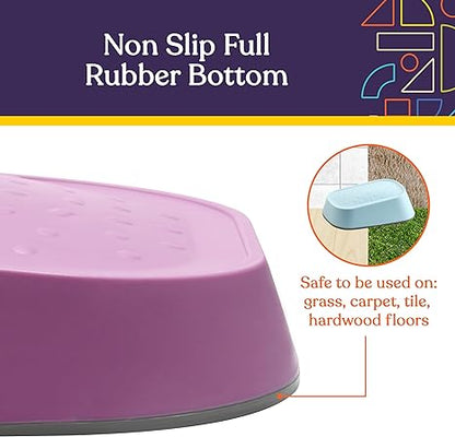 Stepping Stones for Kids 5 Set Indoor and Outdoor Balance Blocks Promote Coordination, Balance Strength Child Safe Rubber, Non - Slip Edging - Insight Family Market