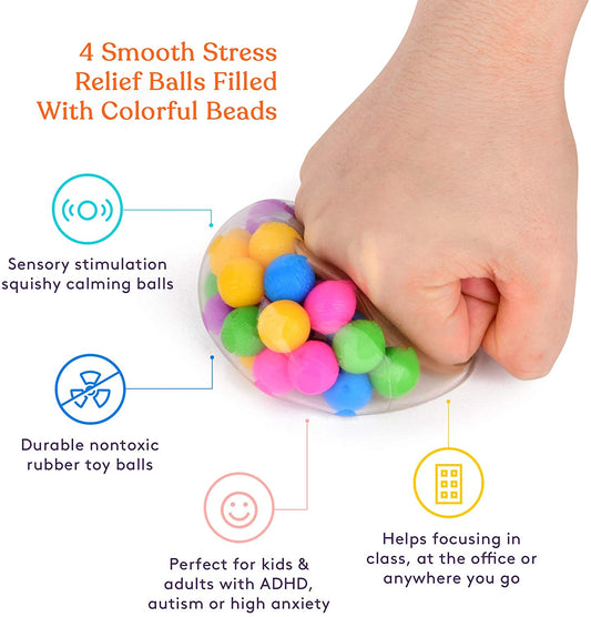 Colorful Stress Ball (4 Pack) - Insight Family Market