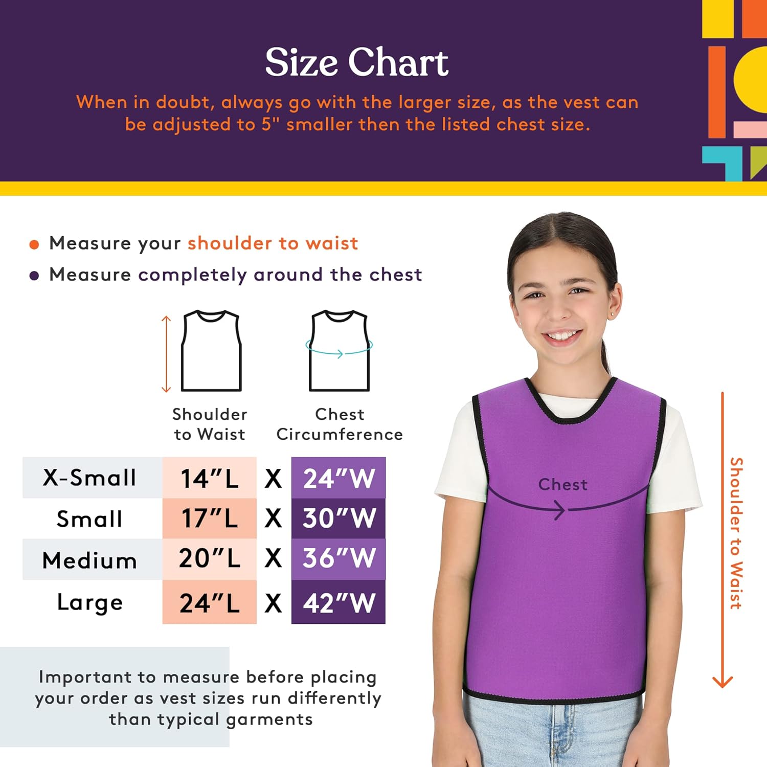 Deep Pressure Sensory Compression Vest - Insight Family Market