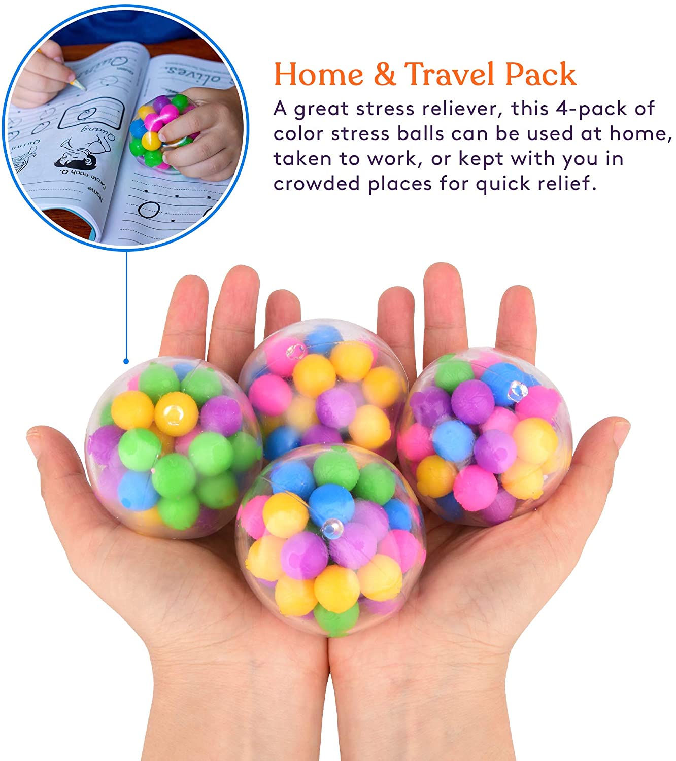 Colorful Stress Ball (4 Pack) - Insight Family Market