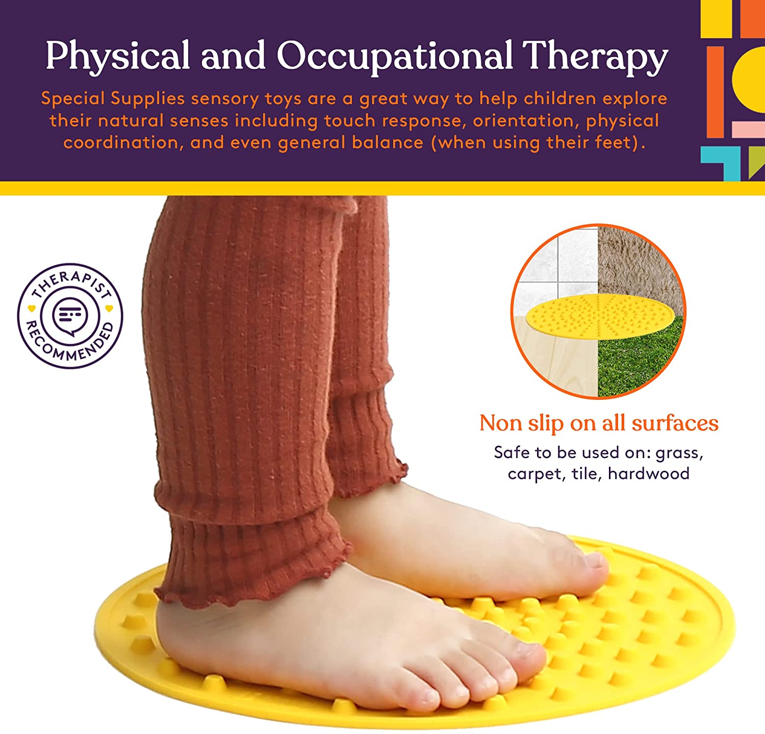 Sensory Discs Matching Game - 10 Pack - Eye Mask Included - Insight Family Market