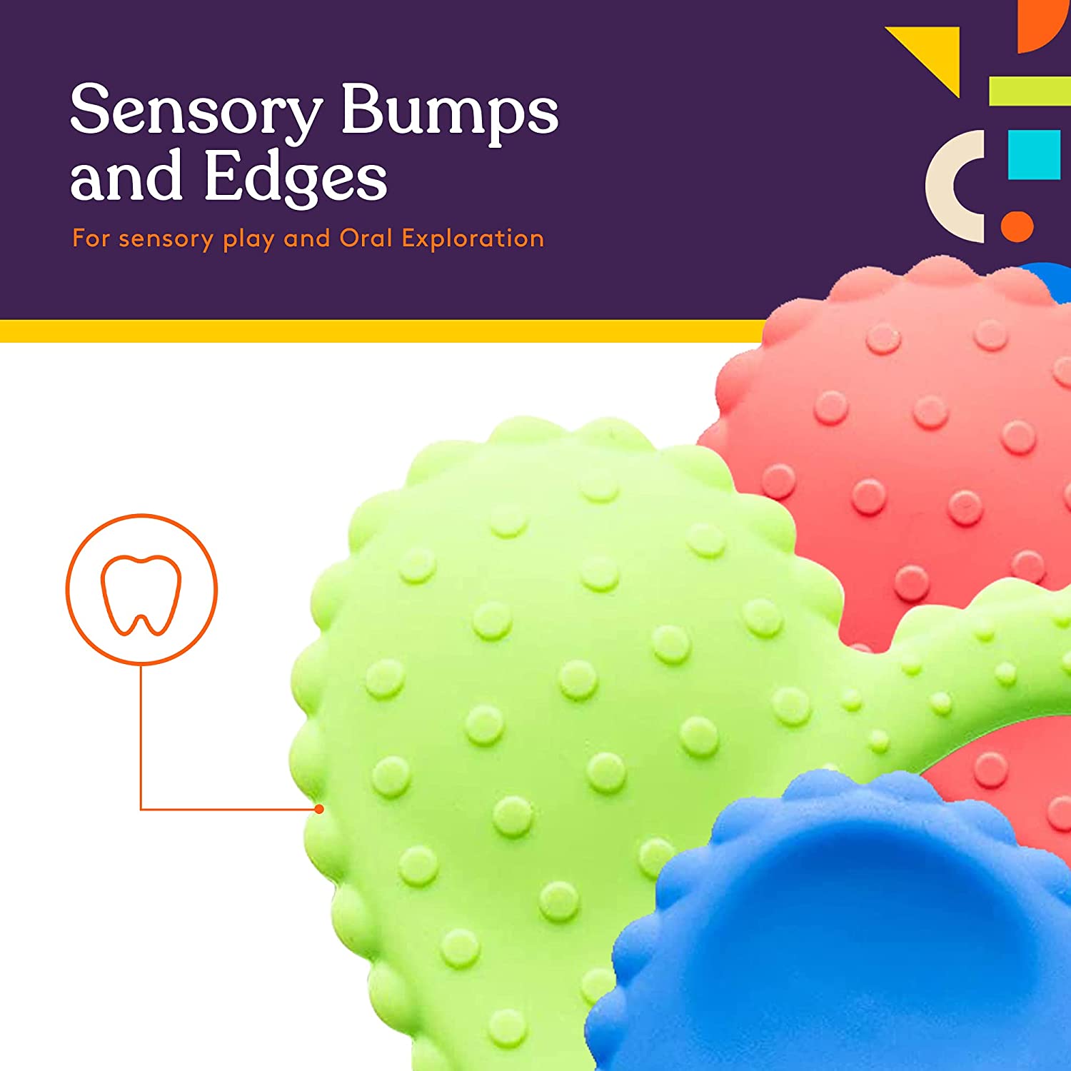 Teether - Heart Spoon 3 - Pack - Pink, Blue, Green - Insight Family Market