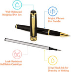 Weighted Pens for Hand Tremors, Low Dexterity, Poor Grip Strength, 3 Pack with Storage Box - Insight Family Market