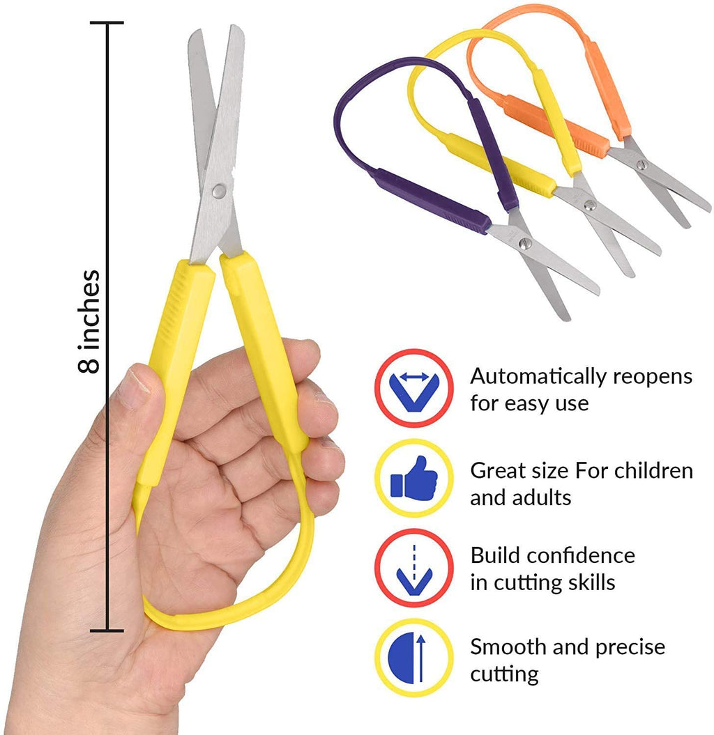 Large Loop Scissors 8" (3-Pack)