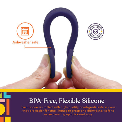 Duo Spoon 3 - Pack - Purple, Orange, Yellow - Insight Family Market