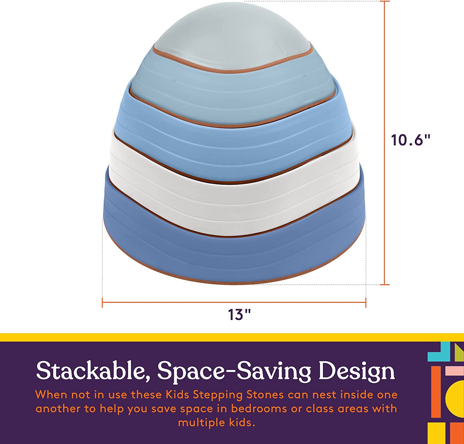 Stepping Stones (Ocean Colors): 5 Piece Set - Insight Family Market