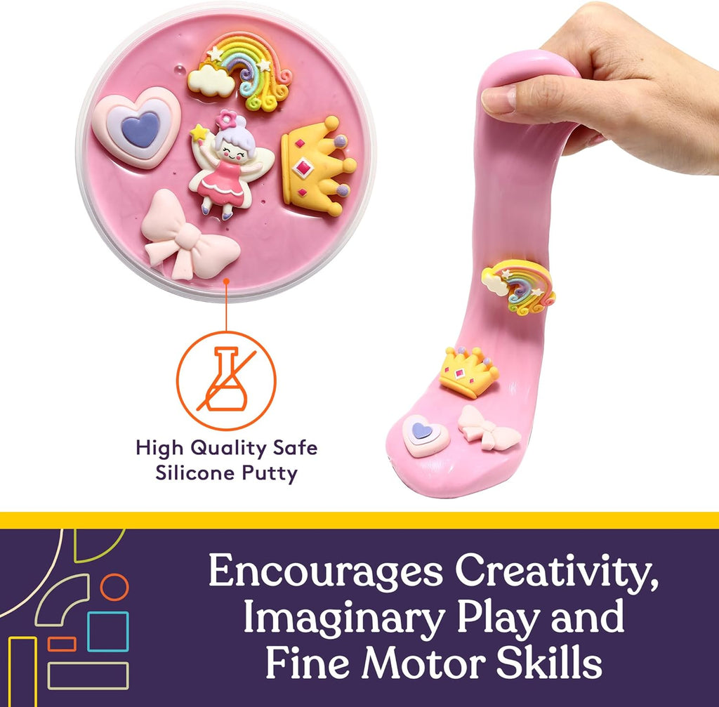 Sensory Therapy Putty for Kids and Adults with Cute Charms, Resistive Hand Exercise Stress Relief Therapy Putty, Five Ounces of Each Putty, Construction,Sea,Beach,Princess,Emoji,Farm - Insight Family Market