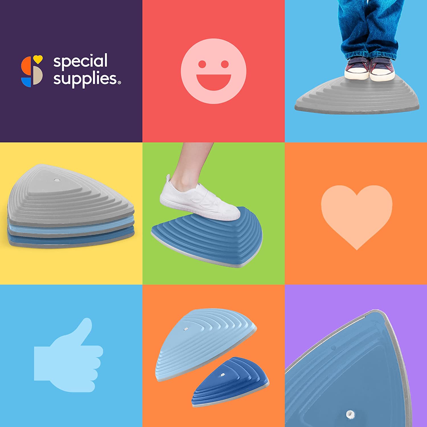 Stepping Stones (Ocean Colors): 10 Piece Set - Insight Family Market