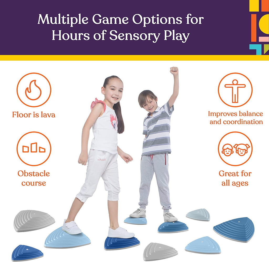 Stepping Stones (Ocean Colors): 10 Piece Set - Insight Family Market