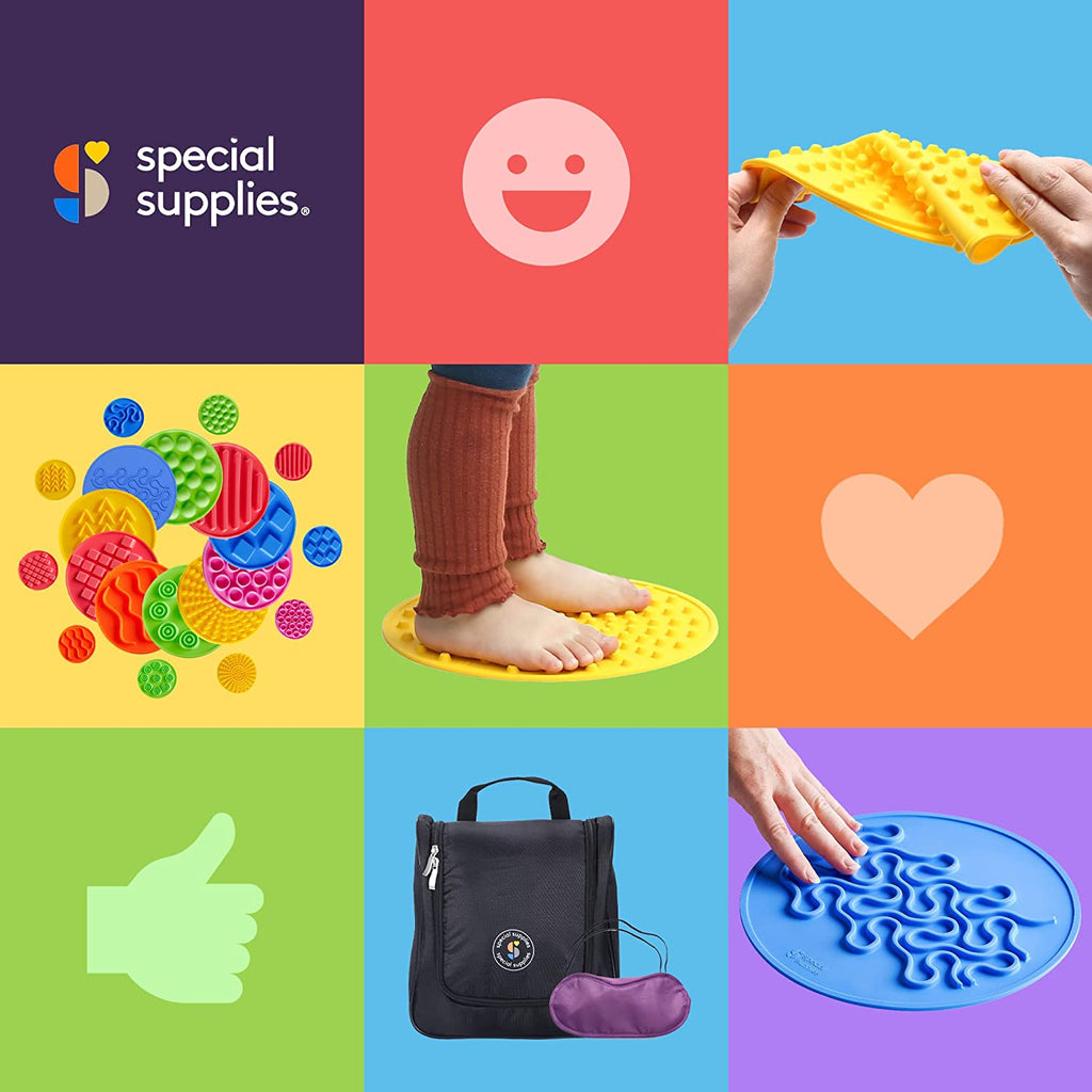 Sensory Discs Matching Game - 20 Pack - Eye Mask Included - Insight Family Market