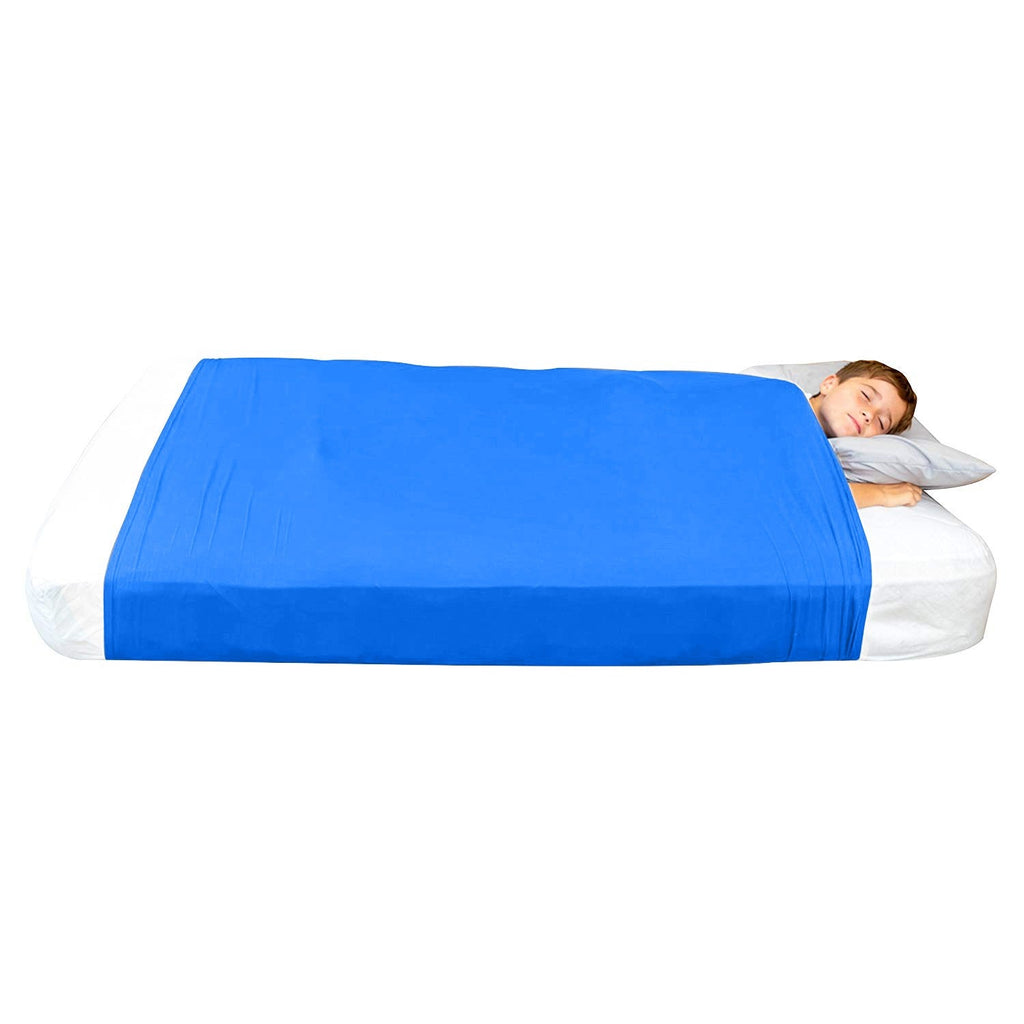 Sensory Bed Sheet for Kids Compression Alternative to Weighted Blankets - Blue - Insight Family Market