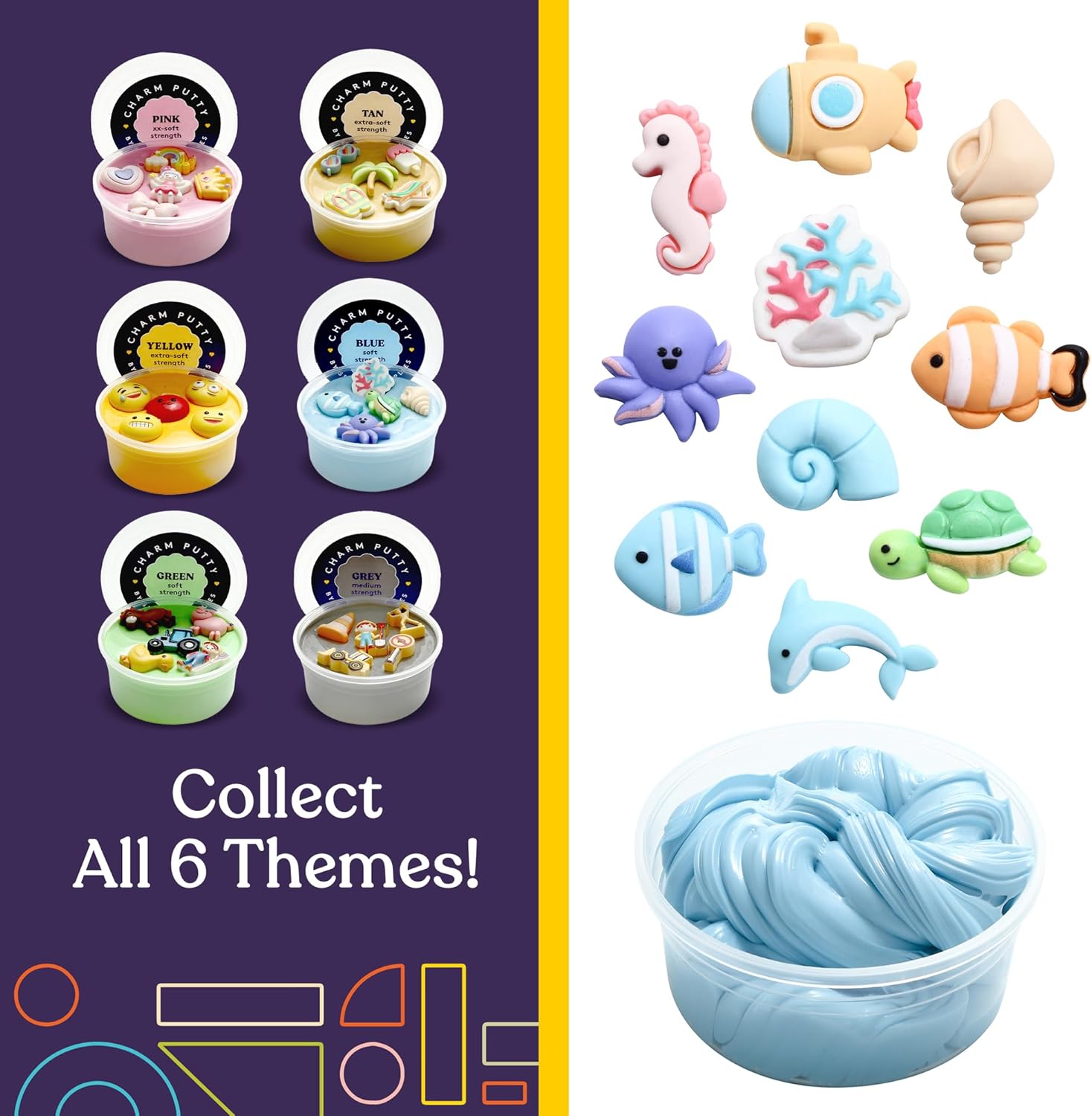 Therapy Putty with 10 Charms – (Sea Set) Soft Strength - Insight Family Market