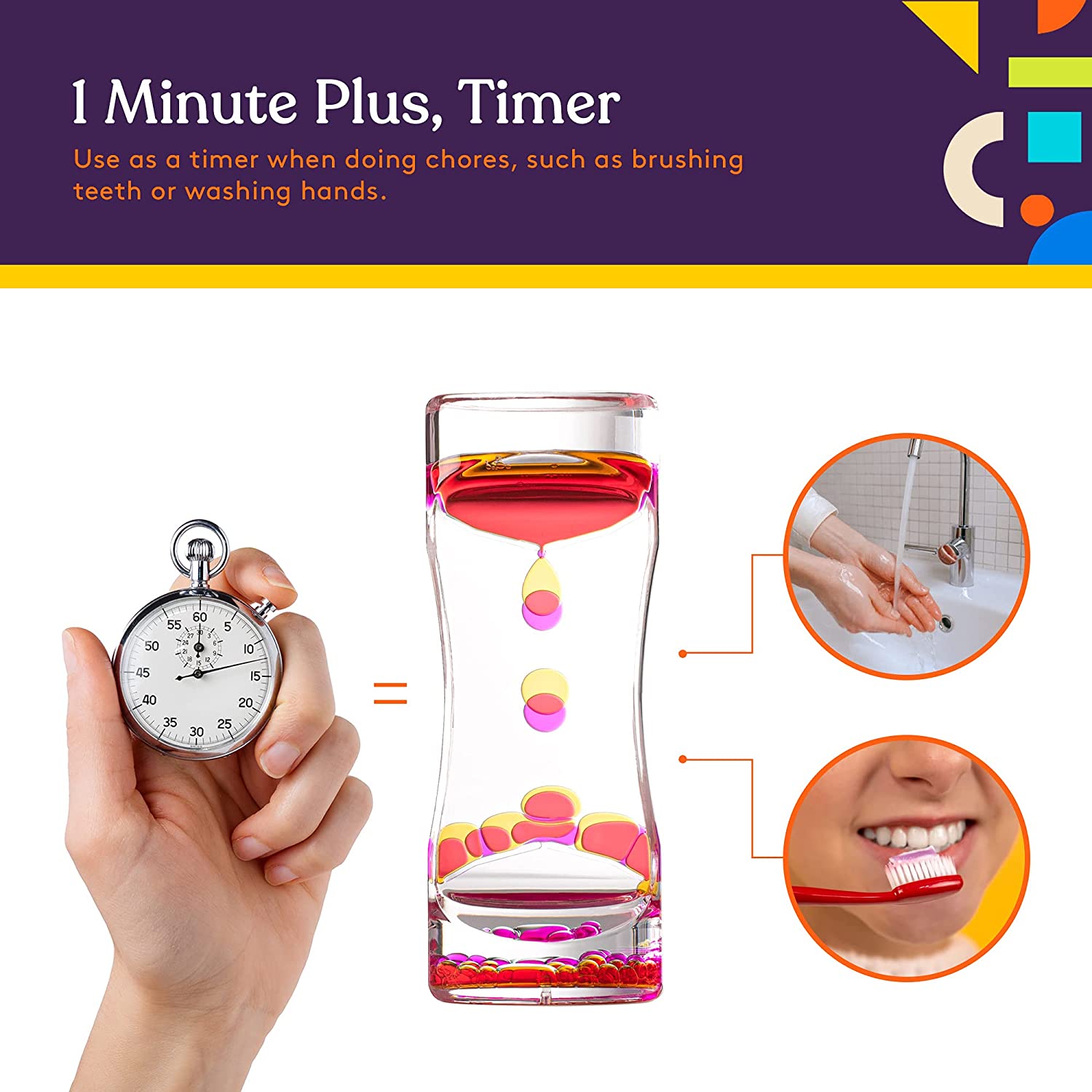 Special Supplies Liquid Motion Bubbler Toy (1 - Pack) Colorful Hourglass Timer with Droplet Movement, Bedroom, Kitchen, Bathroom Sensory Play, Cool Home or Desk Decor (Pink) - Insight Family Market