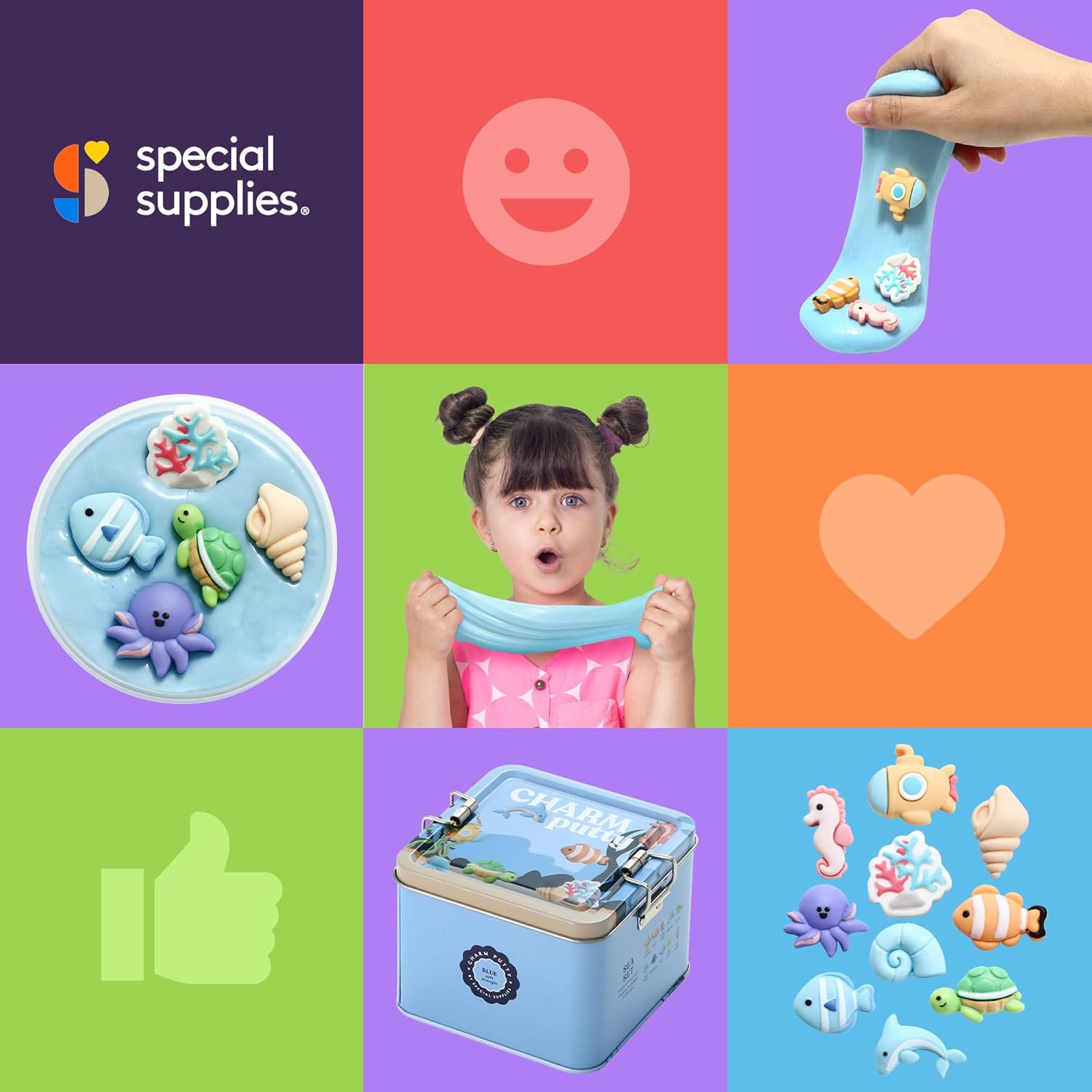 Therapy Putty with 10 Charms – (Sea Set) Soft Strength - Insight Family Market