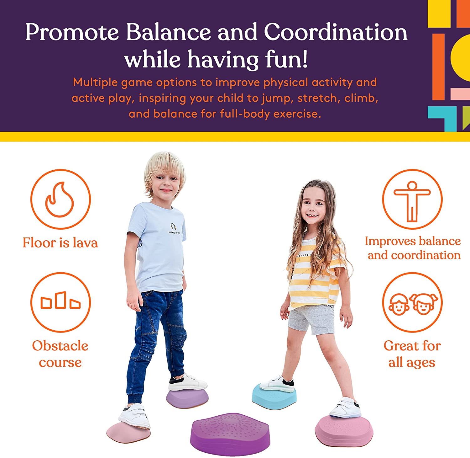 Stepping Stones (Unicorn Colors): 5 Piece Set - Insight Family Market