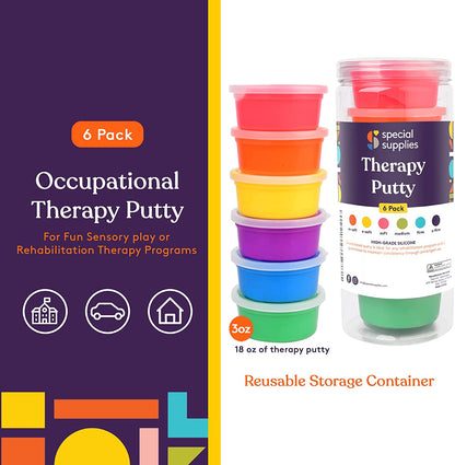 Therapy Putty (Primary Colors): 6 Pack - Insight Family Market
