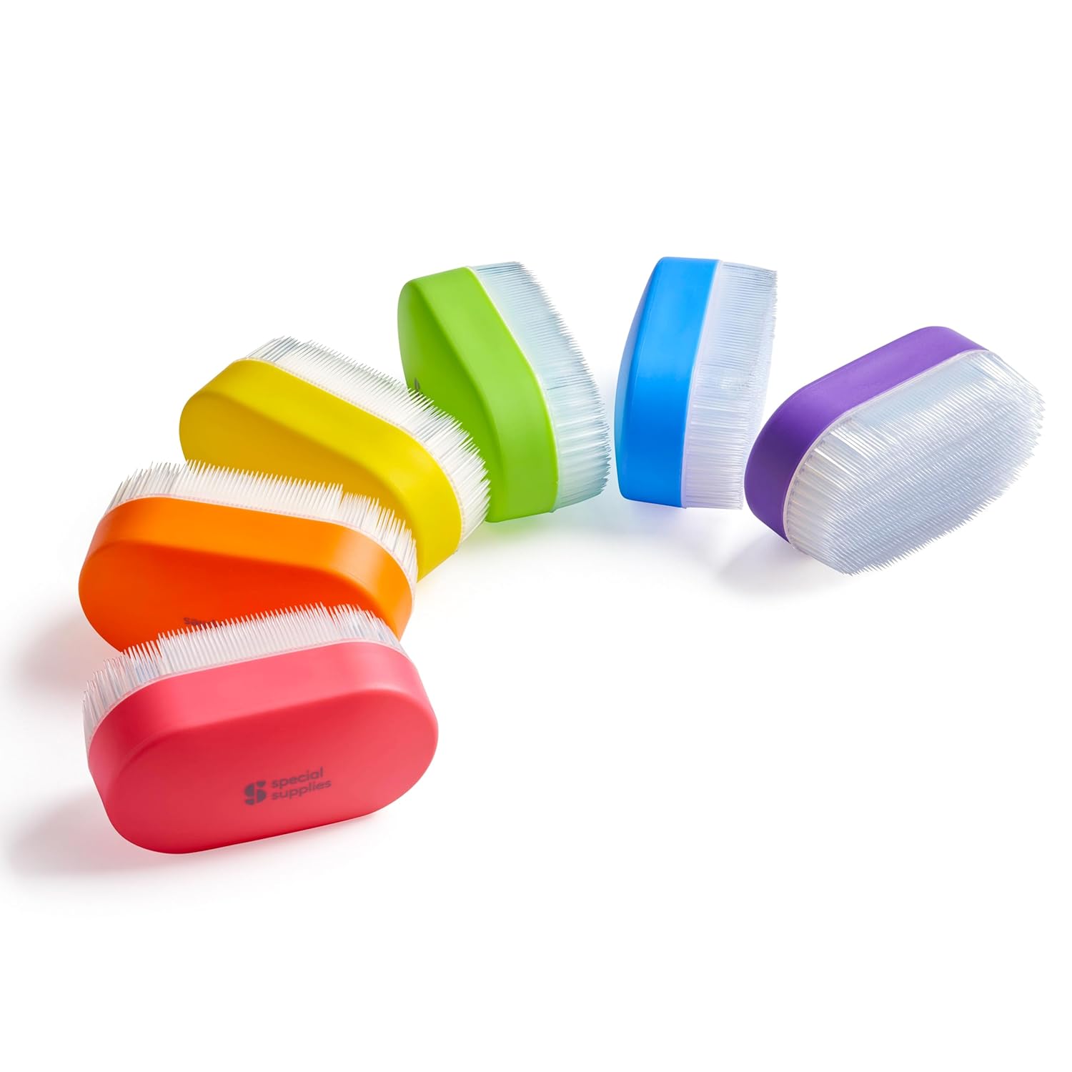 Sensory Brush Therapressure Therapy Brush for Occupational and Sensory Brushing, 6 Pack, Stimulating and Calming Tools for Kids and Adults, Soft Flexible Bristles, Latex Free - Insight Family Market