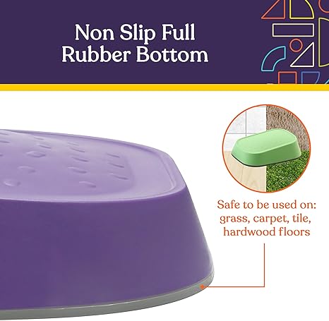 Stepping Stones for Kids Indoor and Outdoor Balance Blocks Promote Coordination, Balance Strength Child Safe Rubber, Non - Slip Edging 5 Set - Insight Family Market