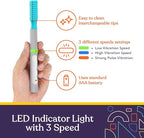 BUZZ BUDDY™ Oral Stimulation Kit with 6 Soft Textured Interchangeable Heads, Calm Sensory Needs, Support Speech, and Stimulate Self Feeding, Gentle Vibrations - Insight Family Market