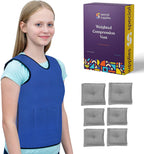 WEIGHTED - Sensory Compression Vest for Kids with Processing Disorders ADHD and Autism Calming and Supportive with Adjustable Weight Fit - Insight Family Market