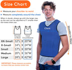 WEIGHTED - Sensory Compression Vest for Kids with Processing Disorders ADHD and Autism Calming and Supportive with Adjustable Weight Fit - Insight Family Market
