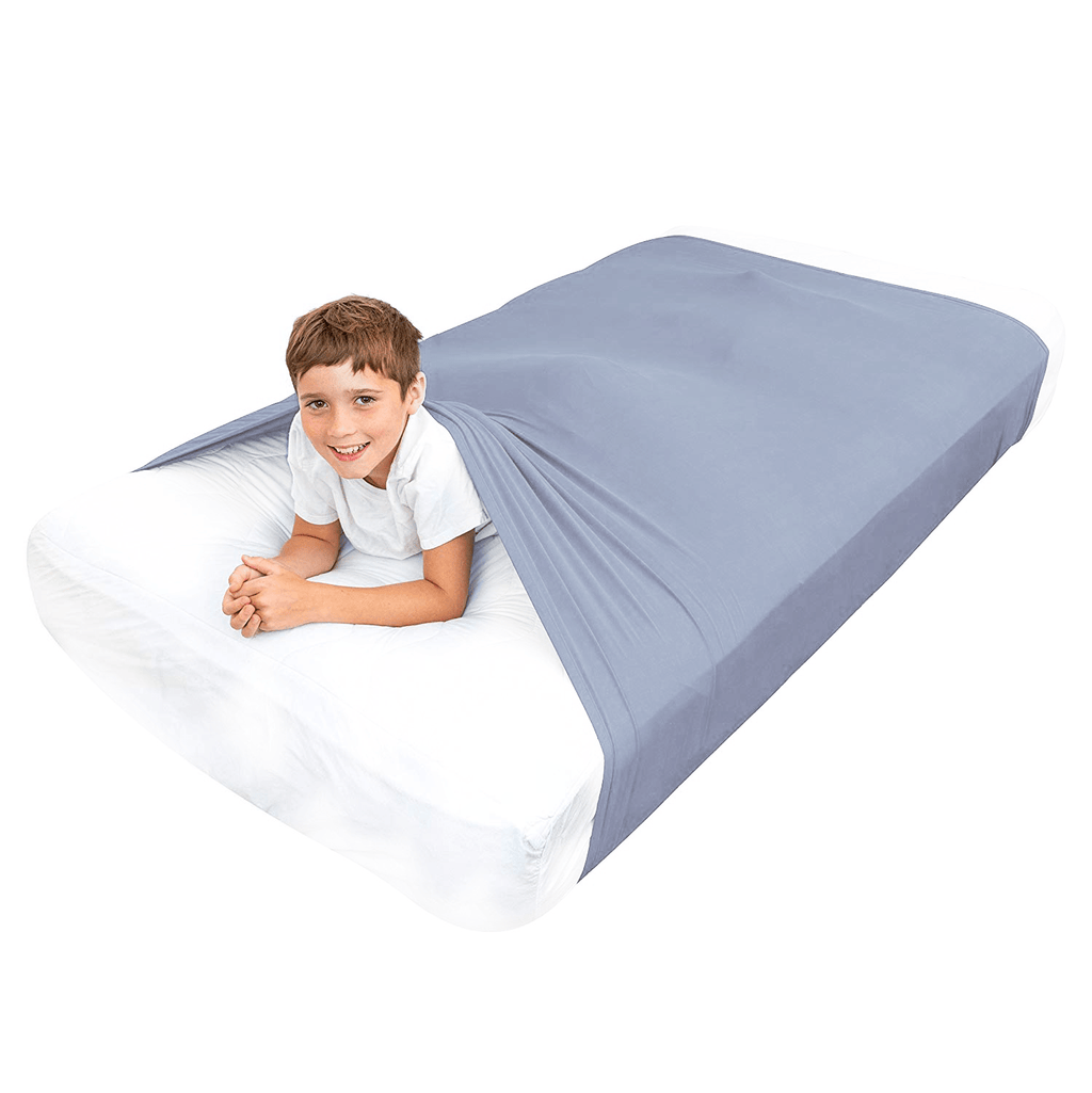 Sensory Bed Sheet for Kids Compression Alternative to Weighted Blankets - Blue - Insight Family Market