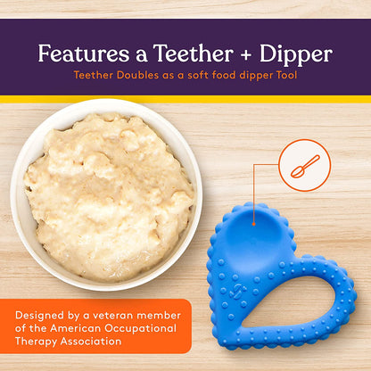 Teether - Heart Spoon 3 - Pack - Pink, Blue, Green - Insight Family Market