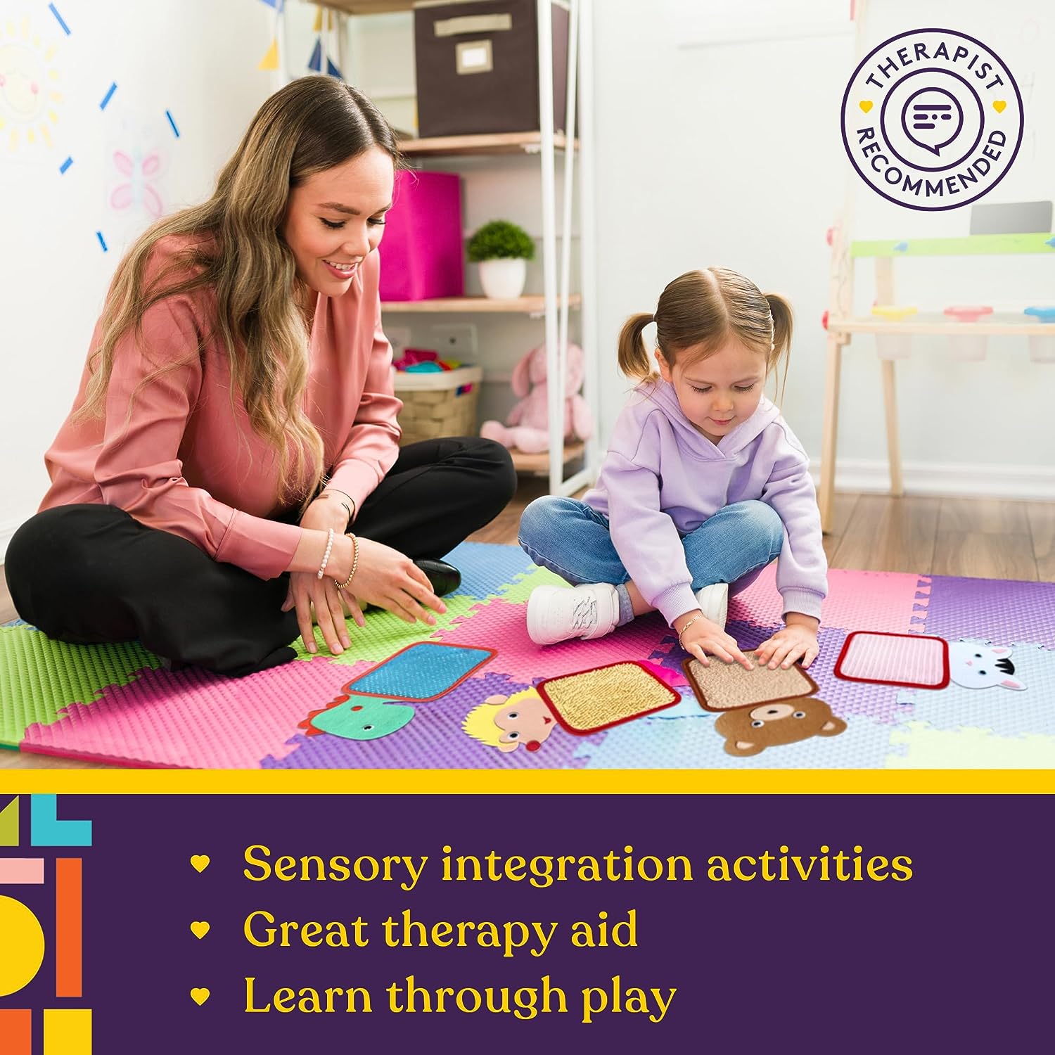 Special Supplies Sensory Zoo Animal Mats, 10 Sets, Tactile Stimulation for Kids, Supports Autistic and Processing Challenges, Calming and Stimulating Early Learning Play - Insight Family Market