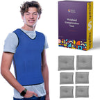 WEIGHTED - Sensory Compression Vest for Kids with Processing Disorders ADHD and Autism Calming and Supportive with Adjustable Weight Fit - Insight Family Market