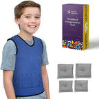 WEIGHTED - Sensory Compression Vest for Kids with Processing Disorders ADHD and Autism Calming and Supportive with Adjustable Weight Fit - Insight Family Market