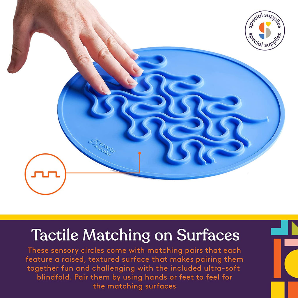 Sensory Discs Matching Game - 20 Pack - Eye Mask Included - Insight Family Market
